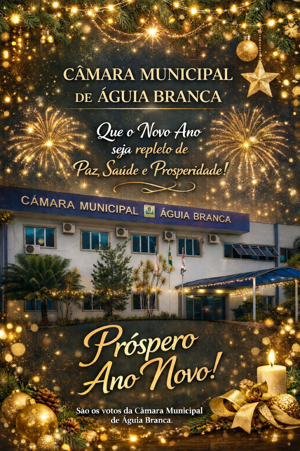 Foto da notícia: MENSAGEM DE UM FELIZ ANO NOVO!